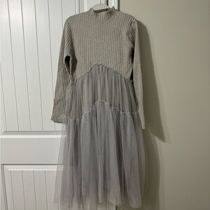Grey Tulle Dress